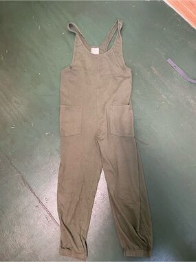 For Days Green Lightweight Cotton Overalls Small